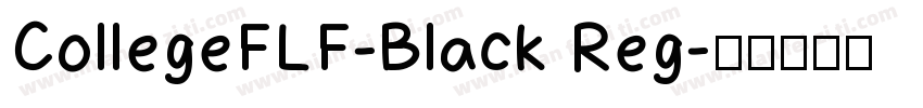 CollegeFLF-Black Reg字体转换